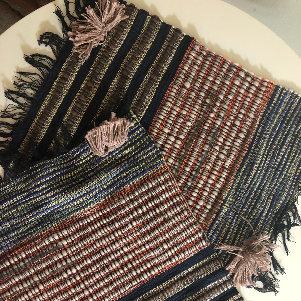 Anthropologie home boho woven placemats